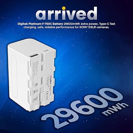 Digitek for Sony NP-F750C/ NP-F770 Type-C Camera Battery