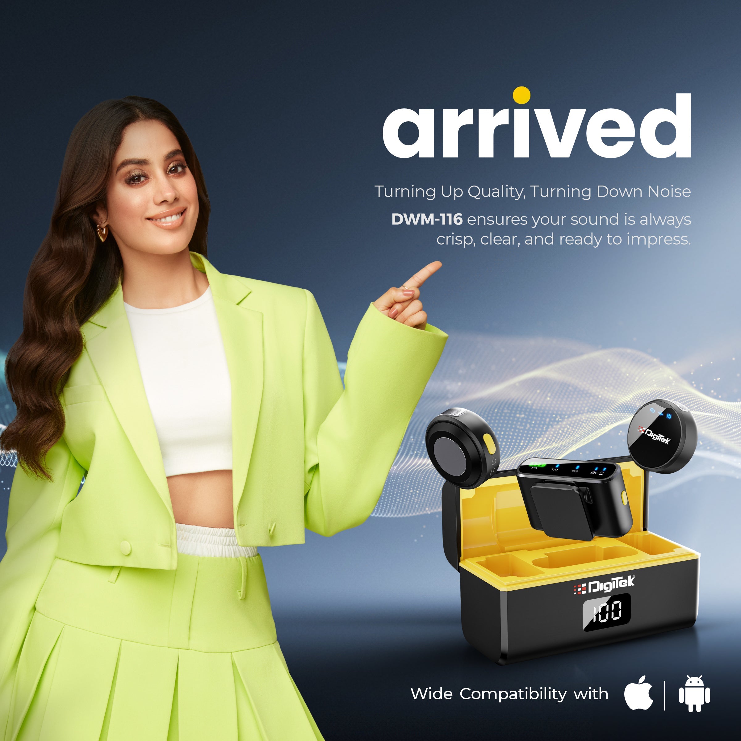 Digitek (DWM-116) 2-in-1 Wireless Microphone