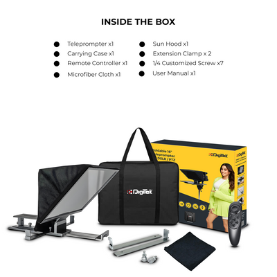 Digitek (DTP-016) 16" Teleprompter for Smartphone & Camera