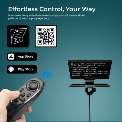 Digitek (DTP-016) 16" Teleprompter for Smartphone & Camera
