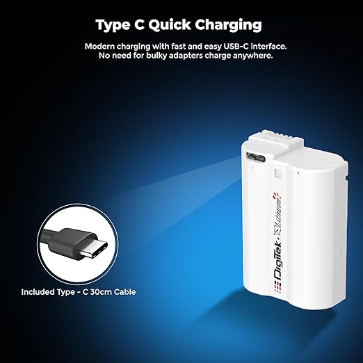 Digitek Platinum (EN-EL15 Type C) 3000mAh Li-ion Battery for Nikon Cameras
