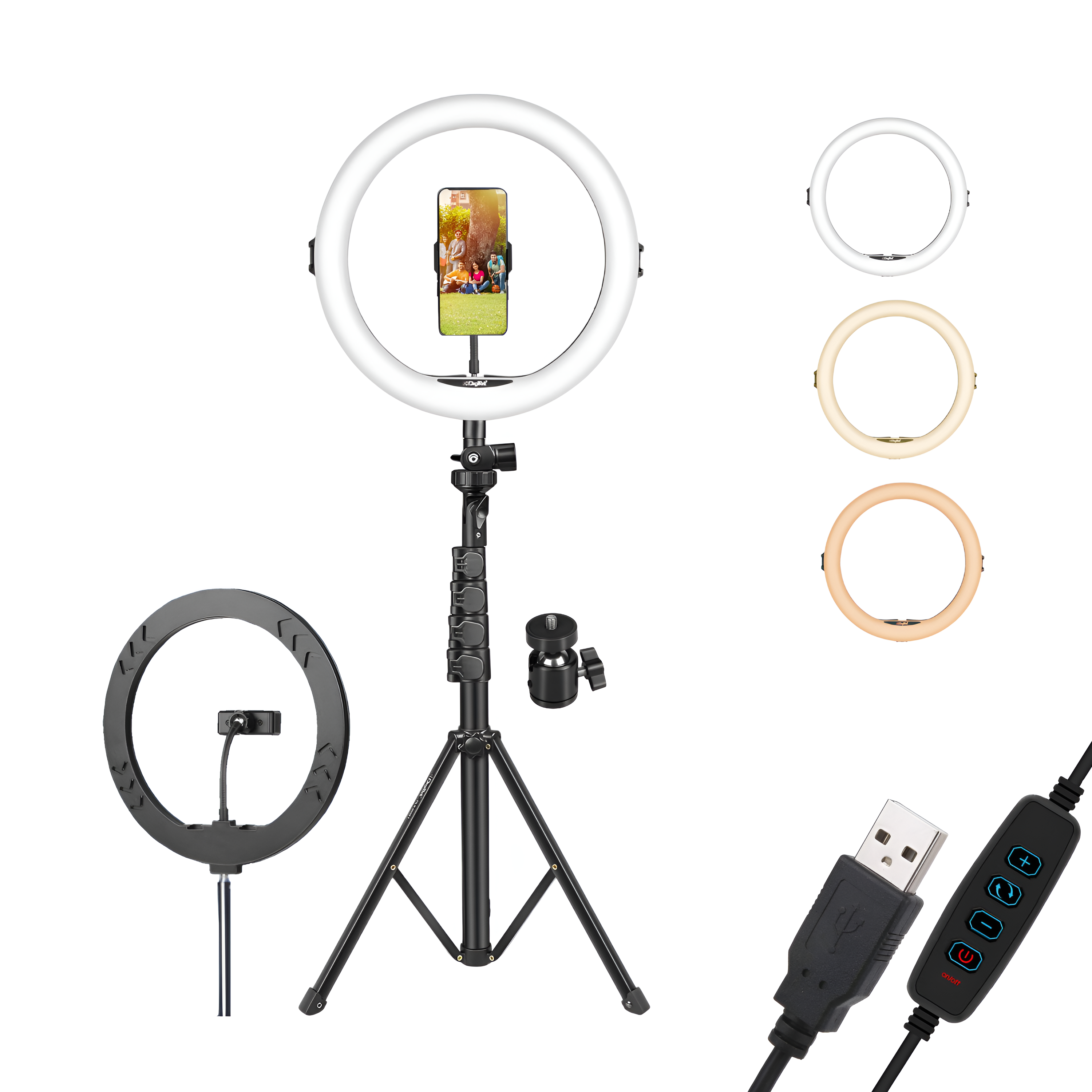 Digitek (DRL-14C) 14" LED Ring Light with Stand