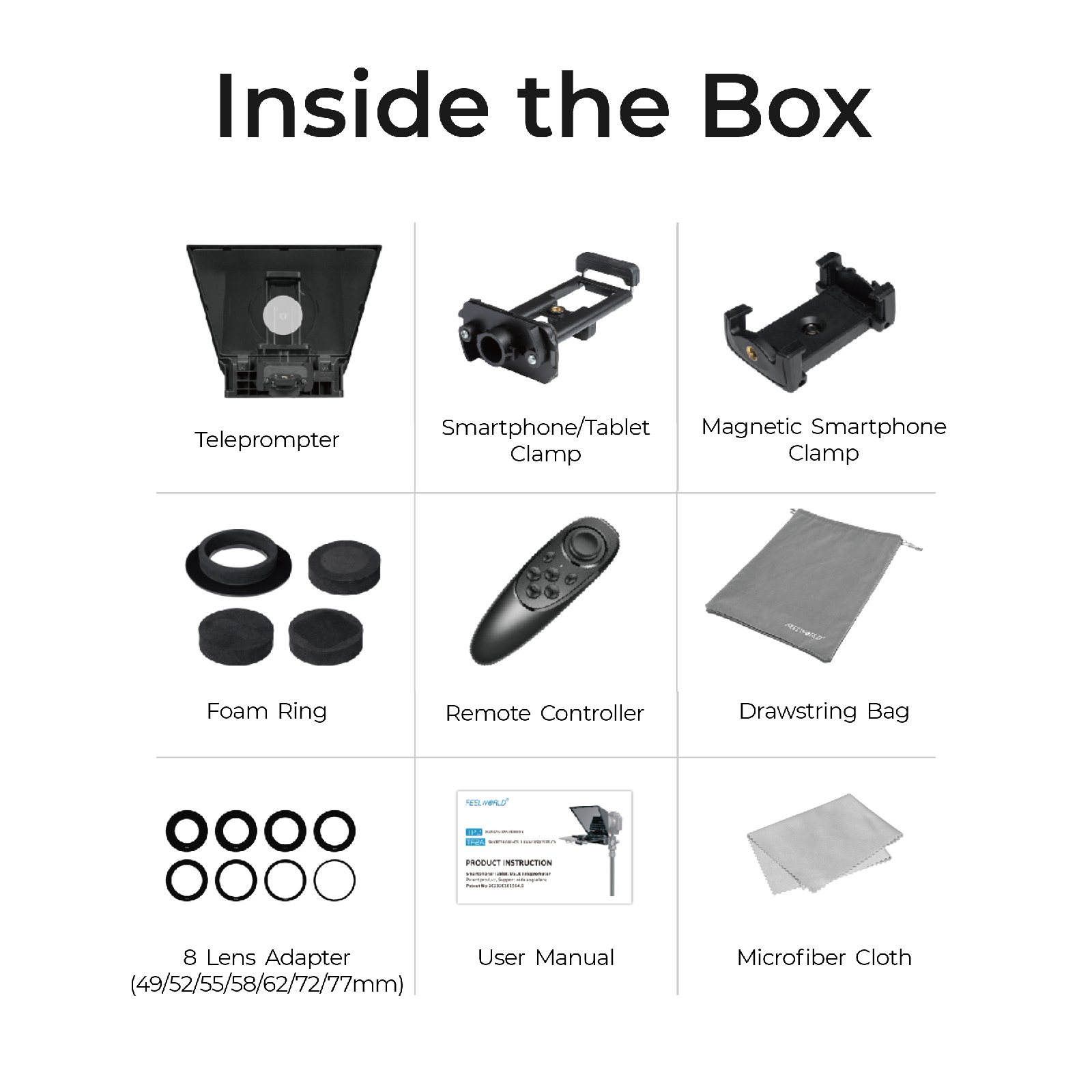 Digitek (DTP-008) 8" Teleprompter for Smartphone & Camera