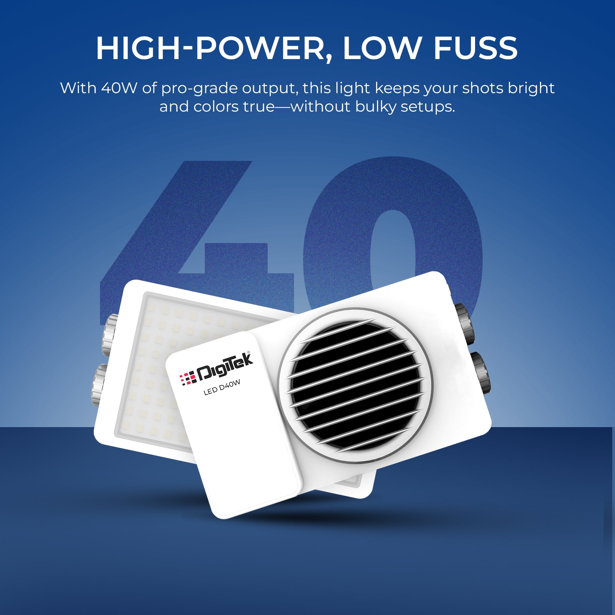 Digitek (LED-D40W) 40W Portable Bi-Color LED Video Light