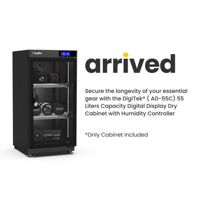 Digitek AD 55C 50 Liters Capacity Digital Display Dry Cabinet with Humidity Controller - Digitek