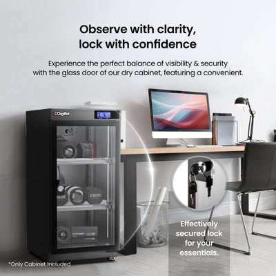 Digitek AD 55C 50 Liters Capacity Digital Display Dry Cabinet with Humidity Controller - Digitek